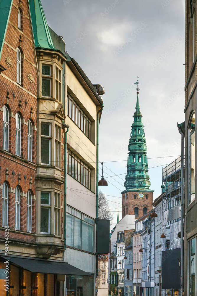 Fototapeta premium Street in Copenhagen, Denmark