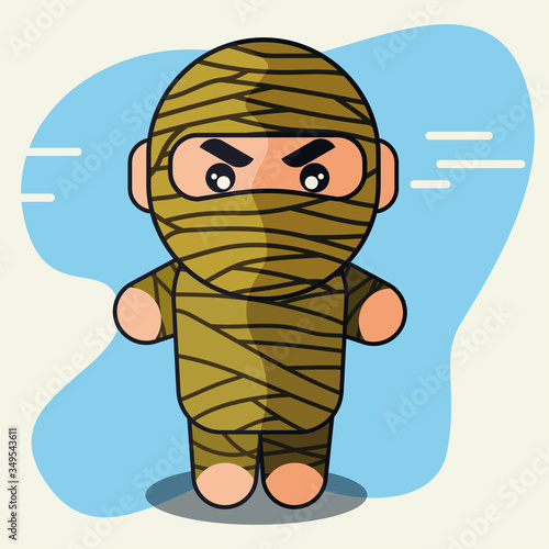 Mummy cute design cartoon vector illustration