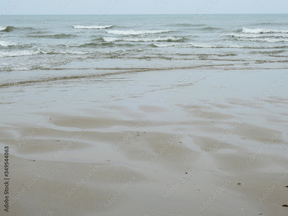 Low tide of the beach Low tide of the beach
