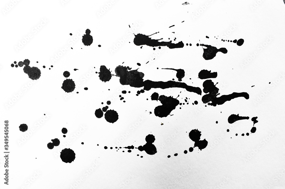 Background splash black on paper. Creative abstract art from ink and watercolor. Background splash black on paper. Creative abstract art from ink and watercolor.