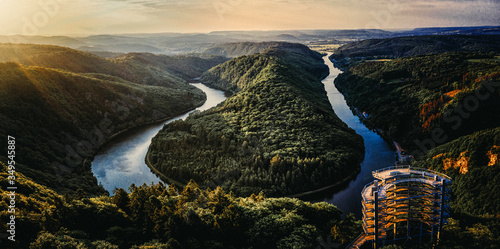 Obraz na plátně Saarschleife