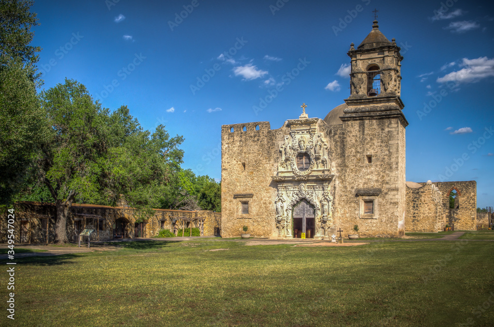 Mission San Jose in San Antonio Missions National Historic Park, Texas
