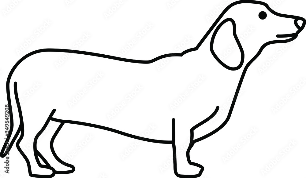 An icon illustration of a Dachshund An icon illustration of a Dachshund
