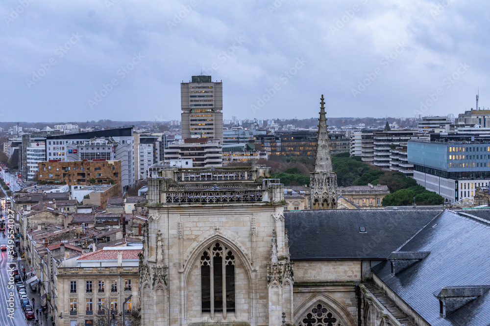 Cathedrale Saint Andre and Pey Berland Tower in Bordeaux, France Cathedrale Saint Andre and Pey Berland Tower in Bordeaux, France