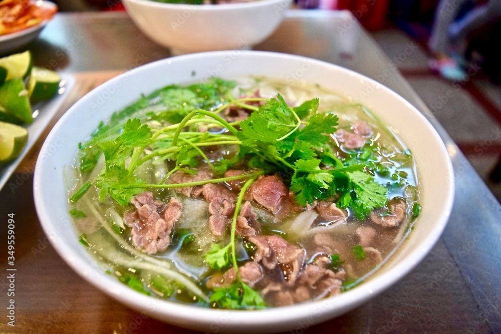 The Vietnamese noodle called foo.
With beef and coriander. The Vietnamese noodle called foo.
With beef and coriander.