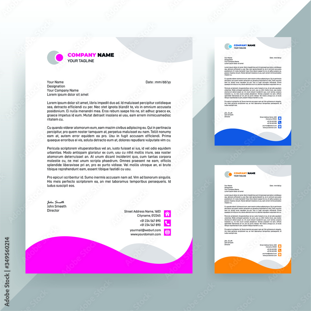 Letterhead Design Template Letterhead Design Template