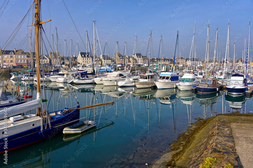 Port of Saint-Vaast-la-Hougue, a commune in the peninsula of Cotentin in the Manche department in Lower Normandy in north-western France