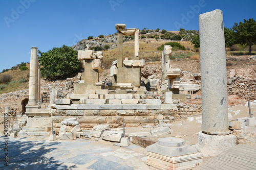 The ruins of the ancient city of Ephesus in Turkey. Temenos