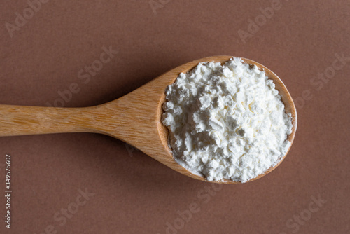Cornstarch on a Wood Spoon