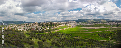 Wide panorama of the southern districts of Beit Shemesh