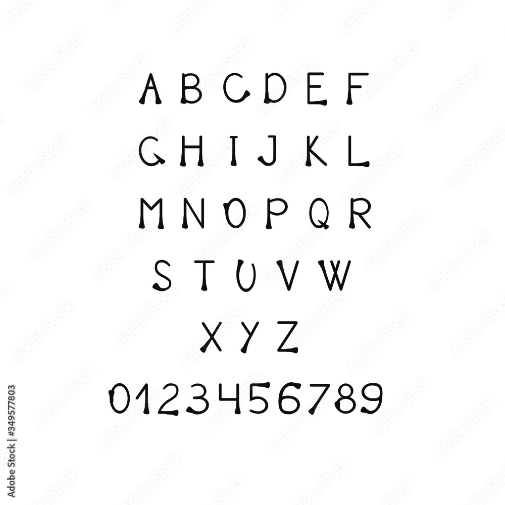 Elegant font. Lettering. Vector illustration. Elegant font. Lettering. Vector illustration.