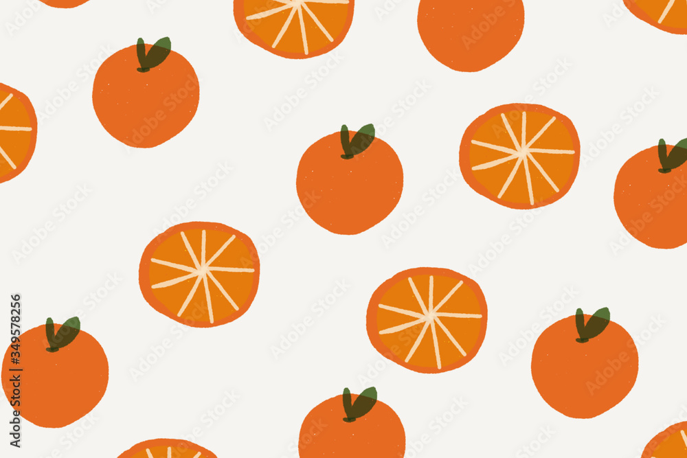 Orange illustration pattern background template Orange illustration pattern background template