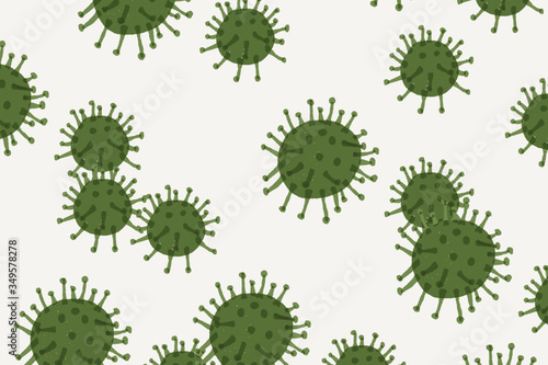 Corona virus illustration pattern background template