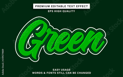 green text effect