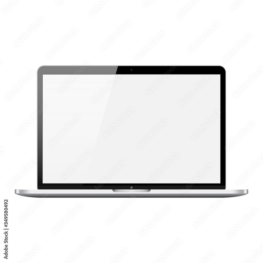 Laptop, computer, notebook isolated on white background. Realistic vector illustration Laptop, computer, notebook isolated on white background. Realistic vector illustration