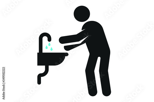 Wash your hand icon. hygiene icon vector 