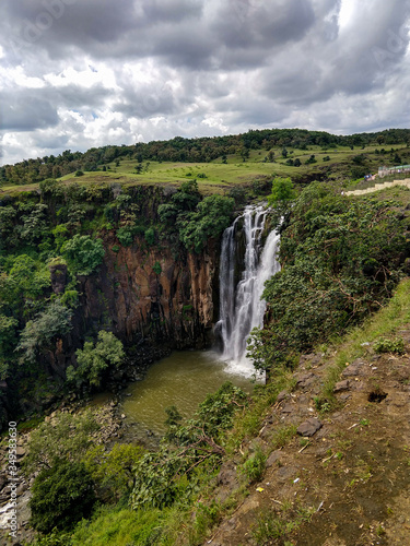 waterfall in the mountains of India  Patalpani Waterfalls