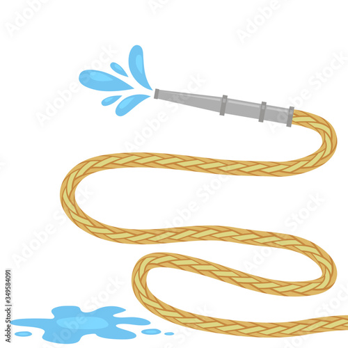 Fire Hose Reel Icon Isolared on White Background.