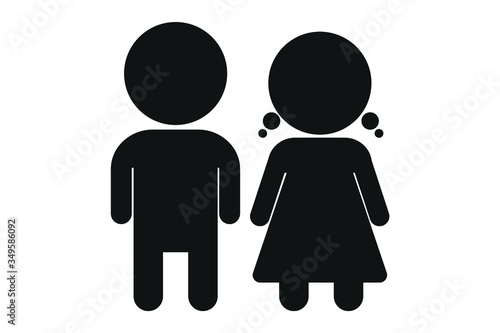 modern kids icon. child icon