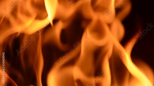 Orange flames covering the whole screen