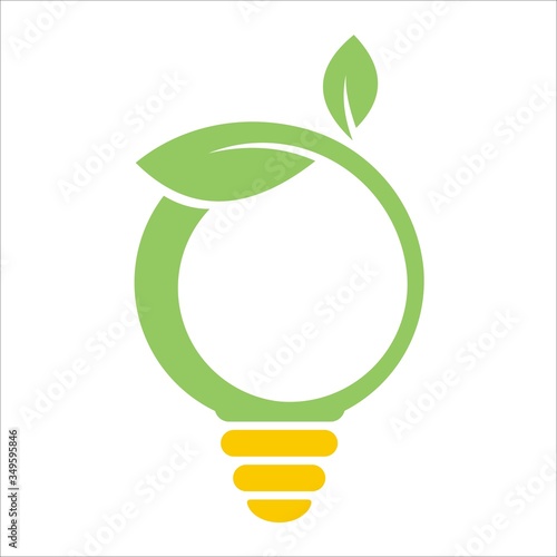 smart green leaf logo, creative vector leaf logo design template
