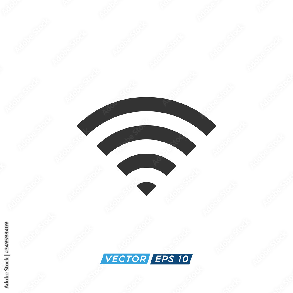 Wifi Signal Icon Design Vector