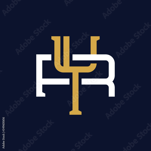 Initial Letter YR RY Monogram Logo Design © rieddroid