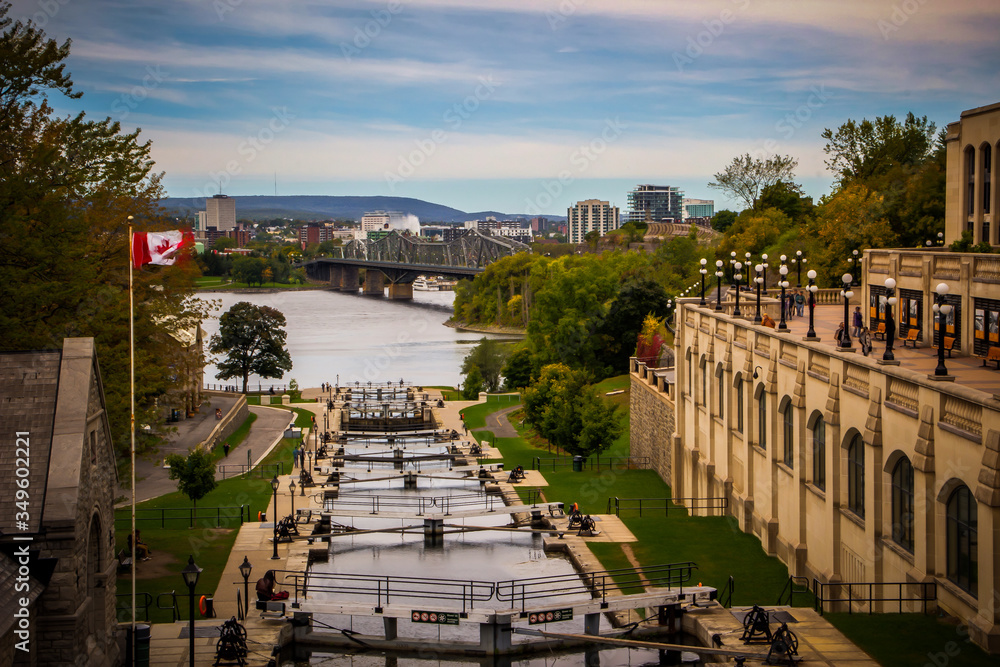 Rideau Canal was registered as a UNESCO World Heritage Site for the reason of the oldest continuously operated canal system in North American.