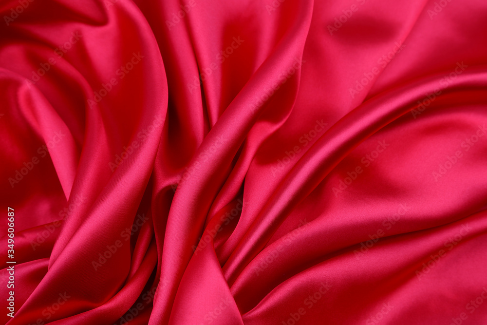 Obraz premium Red silk fabric