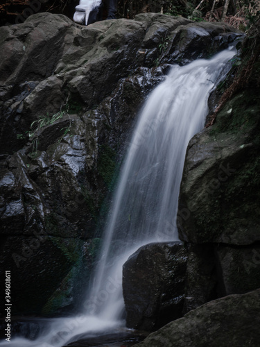 Small waterfall in the forest