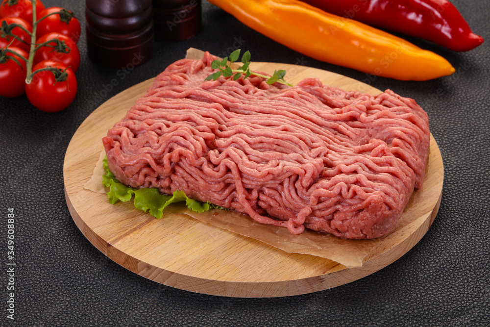 Raw turkey minced meat Raw turkey minced meat