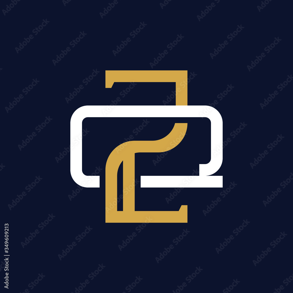Initial Letter ZQ QZ Monogram Logo Design Initial Letter ZQ QZ Monogram Logo Design