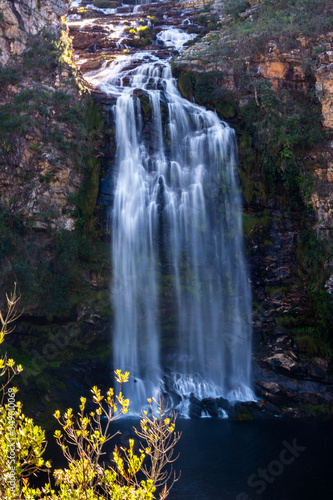 The largest waterfall on Serra do Cipo National Park - Braunas Waterfall 