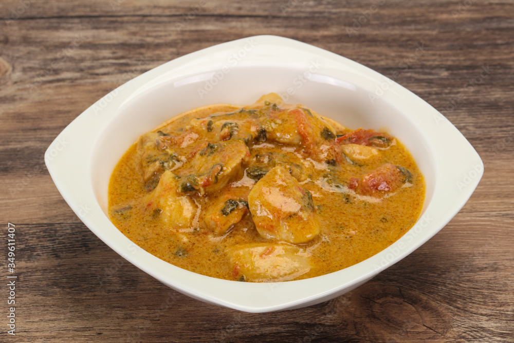 Traditional thai curry chicken soup Traditional thai curry chicken soup