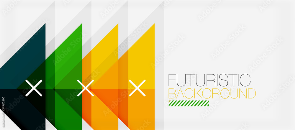 Abstract background, geometric business multicolored paper infographic - triangle frames for text, icons or graphics on light background with copyspace. Vector Illustration For Wallpaper, Banner Abstract background, geometric business multicolored paper infographic - triangle frames for text, icons or graphics on light background with copyspace. Vector Illustration For Wallpaper, Banner