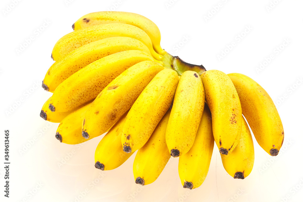 Ripe sweet Mini banana heap