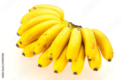 Ripe sweet Mini banana heap
