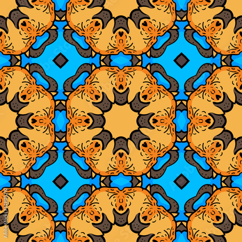 Wallpaper Mural Geometric style seamless pattern illustration Torontodigital.ca