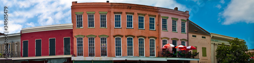 French Quarter Architecture on Decatur Street, French Quarter, New Orleans, Louisiana, USA © Billy McDonald