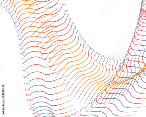 Abstract background blend wave line design for Wallpaper, Banner, Background, Card, Book Illustration, landing page