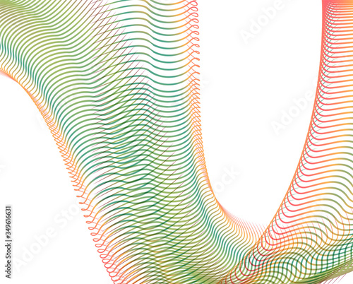 Abstract background blend wave line design for Wallpaper, Banner, Background, Card, Book Illustration, landing page