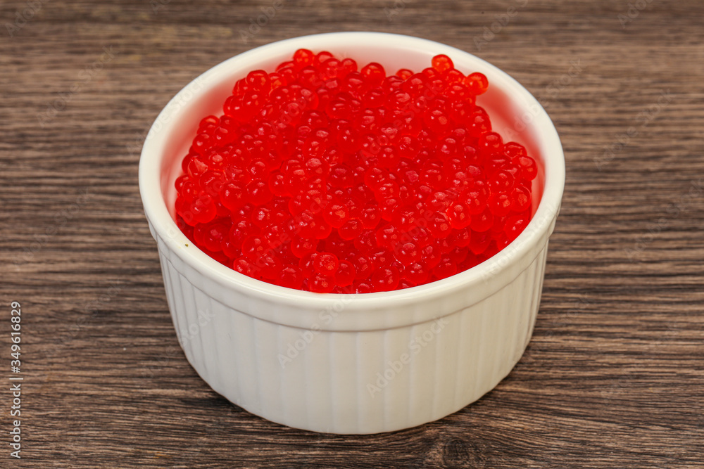 Red salmon caviar in the bowl Red salmon caviar in the bowl