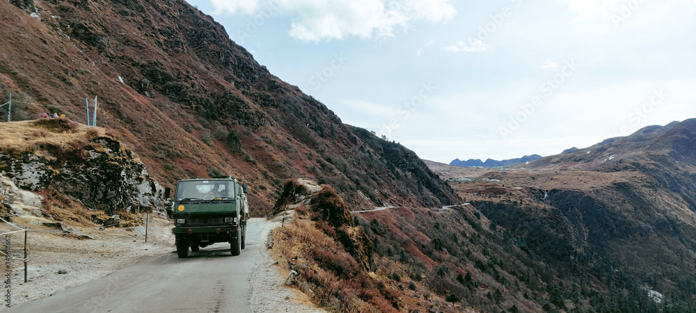 military truck in the ghats military truck in the ghats