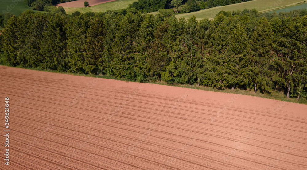 Beautiful farmlands from above - rural scenery - aerial photography by drone Beautiful farmlands from above - rural scenery - aerial photography by drone