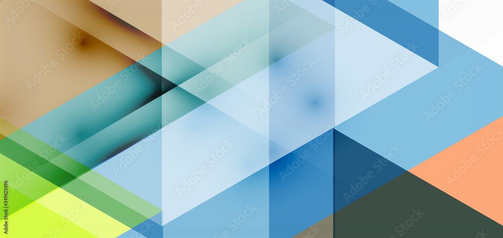 Geometric abstract background, mosaic triangle and hexagon shapes. Trendy abstract layout template for business or technology presentation, internet poster or web brochure cover, wallpaper Geometric abstract background, mosaic triangle and hexagon shapes. Trendy abstract layout template for business or technology presentation, internet poster or web brochure cover, wallpaper