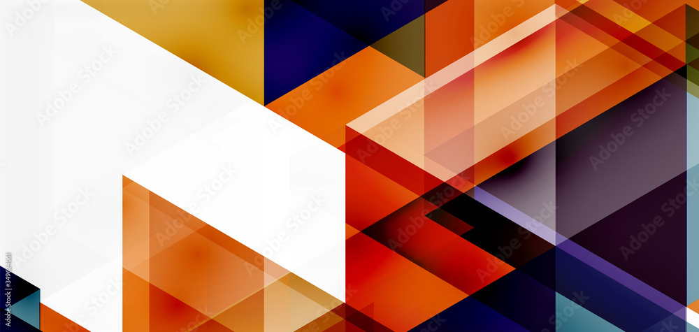 Geometric abstract background, mosaic triangle and hexagon shapes. Trendy abstract layout template for business or technology presentation, internet poster or web brochure cover, wallpaper Geometric abstract background, mosaic triangle and hexagon shapes. Trendy abstract layout template for business or technology presentation, internet poster or web brochure cover, wallpaper
