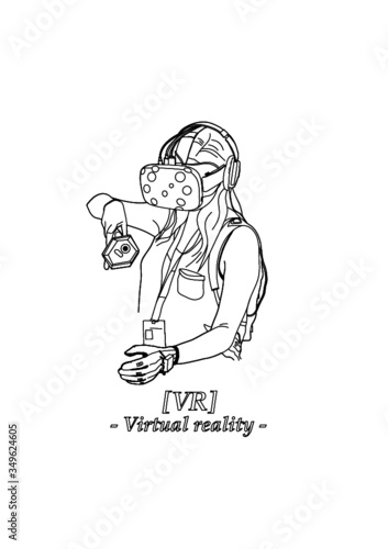 Persona jugando con gafas de realidad virtual