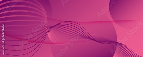 Color Flow Wave. Pink Futuristic Background. 