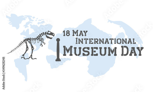 Vector illustration of International Museum Day.