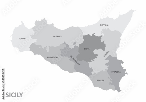 Sicily region map